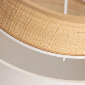 Abajur universal KERIA Ø 30 cm, bej/alb