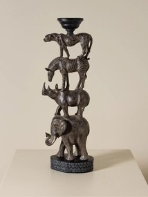 Suport lumanare din polirasină, „African Totem”