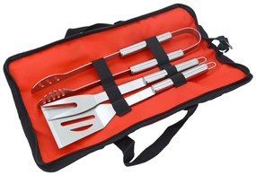 Instrumente de grătar set 3pcs geantă textilă