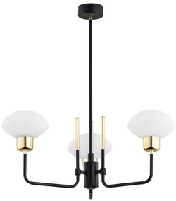 Lustra cu 3 brate design modern RAVELLO negru
