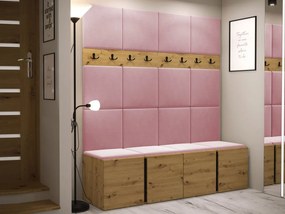 Mobilier Hol Timothy V (Stejar artisan + Stejar artisan + Negru) (Manila 09). 1059930