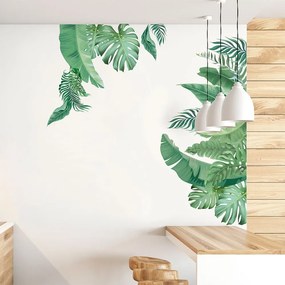 Autocolant de perete 60x90 cm Tropical Leaves – Ambiance