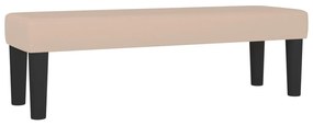 346665 vidaXL Bancă, cappuccino, 100x30x30 cm, piele ecologică