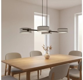 Lustră pe cablu DRUMZ 4xE14/10W/230V gri