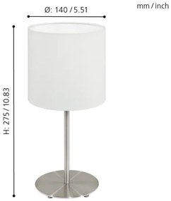 Eglo 95725- Lampa de masa PASTERI 1xE14/40W/230V