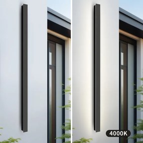 Brilagi - Aplică LED de exterior LINEAR, 32W, 230V, 4000K, IP65, neagră
