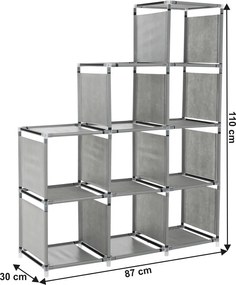 Raft multifuncţional, gri, BARIN