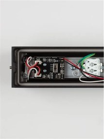 Aplica exterior neagra liniara 38cm IP65 LED CCT PRISMATIC