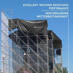 JAGO Prelata 650 g/m², ochiuri de aluminiu, antracit, 5 x 7