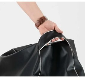 Fotoliu Relaxo, Material Piele ecologica - Grey