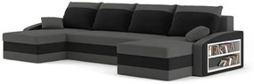 Expedo Canapea extensibilă în formă de U EVELYN 2,300x75x140,haiti 14/haiti 17,dreapta