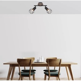 Spot de perete XARA 2xE14/40W/230V Globo 54802S-2H