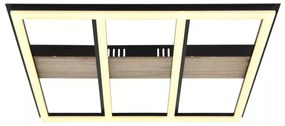 Plafoniera LED Froomy 67291-30, 30W, 2250lm, lumina calda, IP20, neagra+maro, Globo Lighting