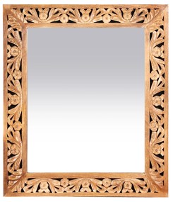 Oglinda dreptunghiulara cu rama din lemn de mango Lakadee 68 x 79 cm