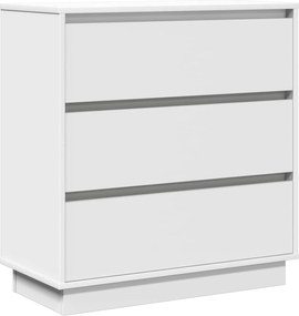 vidaXL Dulap de noapte cu sertar Alb 71 x 34,5 x 75 cm Lemn compozit