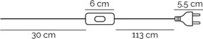 ONLI - Lampă de masă AMADEUS 1xE27/15W/230V gri