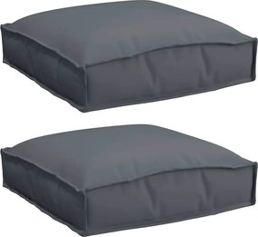 vidaXL Pernă 2 pcs Antracit 40 x 40 x 8 cm Material Oxford