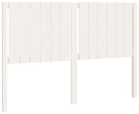 818866 vidaXL Tăblie de pat, alb, 140,5x4x100 cm, lemn masiv de pin