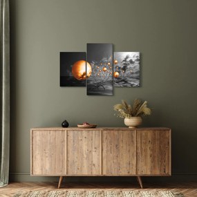 Tabloul bilelor portocalii abstarcte (90x60 cm)