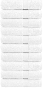 vidaXL Prosoape de duș premium SOLUND 10 buc alb 70x140cm 600 gsm