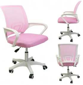JAKS SCAUN BIROU ERGONOMIC RUZ - ALB KO03