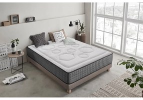 Saltea fermă/mediu-fermă cu arcuri reversibilă 90x200 cm Hexacare Bagged Springs – Moonia