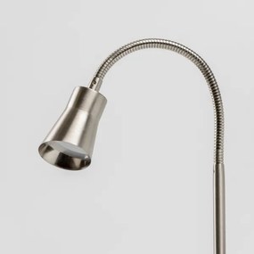 Lampă LED cu clemă, 3,2 W, 230 V, crom mat