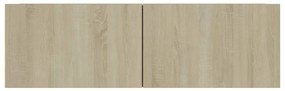 Comode TV, 4 buc., stejar sonoma, 100x30x30 cm, PAL 4, Stejar sonoma, 100 x 30 x 30 cm