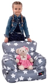 Fotoliu puf Buff Beauty (gri + alb). 1028902