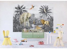 Fototapetă pentru copii Jungle 252 x 182 cm, 4părți