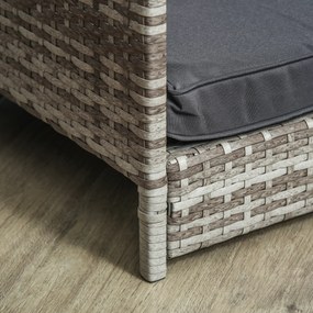 PawHut Căsuță pentru câini Pat pentru animale Coș pentru câini, rezistent la intemperii, poster detașabil, Gri | Aosom Romania