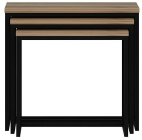 Set 3buc. măsuțe cafea Losuku 7 (Nuc) . 1094350
