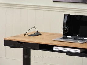 Masă PC Osto 140 (stejar negru + alb). 1109840