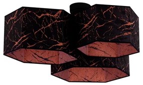 Lustră aplicată Duolla ROLLER TRIO HEX 3xE27/15W/230V negru/cupru