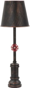 Veioza neagra/aramie din metal, Soclu E27 Max 40W, ∅ 21 cm, Manhattan Mauro Ferretti