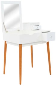 vidaXL Masă de toaletă cu oglindă, MDF, 60x50x86 cm