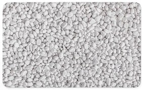 Covoraș de baie alb-gri din cauciuc 50x80 cm Leandra – douceur d'intérieur