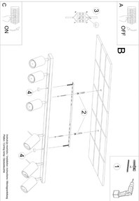 Spot crem 6x117 cm Etna – Sollux
