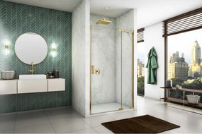 Usa dus batanta 100x200 cm cu segment fix Sanswiss Cadura auriu lucios deschidere dreapta Dreapta, 1000x2000 mm