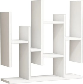 Raft de perete Flower, alb