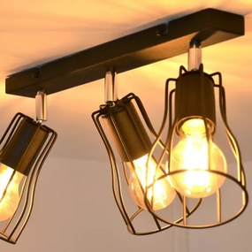 LED Spot TUBE II 3xE27/15W/230V negru