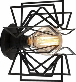 Aplica NEMRUT N-953, negru, metal, 20x15x25 cm