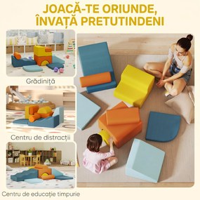 AIYAPLAY Set 9 piese de Joacă Moale pentru Copii 3-6 ani | Aosom Romania