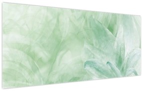 Tablou - Floare verde (120x50 cm)