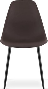 OFERTA Scaun OSAKA maro inchis cu picioare negre II. calitate