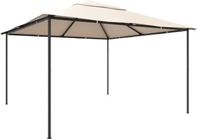vidaXL Copertină pavilion foișor cort, 4x4 m, oțel, bej
