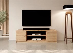 Comodă TV Evi I – 160x40x48.5 cm – Stejar Artisan