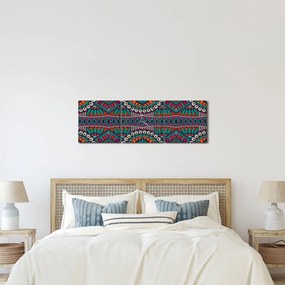 Tablou cu bastracție ornamentală (cu ceas) (90x30 cm)