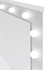 Masuta de toaleta Hollywood alb - H140 cm