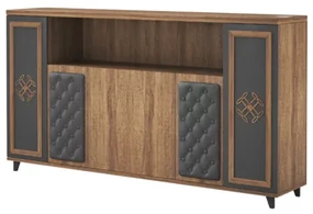 Bibliotecă modernă si elegantă cu spațiu de depozitare pentru birou directorial ,calitate premium , dimensiuni 2000*400*1250
